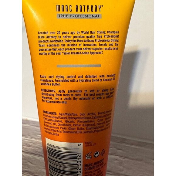 Marc Anthony True Professional Hydrating Curl Cream 5.9 fl Ozs - Picture 2 of 2